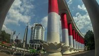 Kala Gerbang Sembilan Berbalut Saka Merah Putih