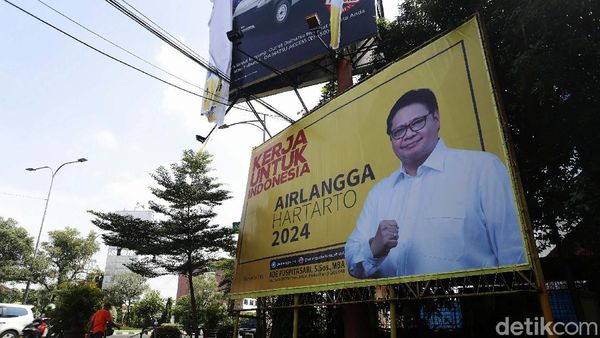 Pilpres 2024, Baliho Airlangga Penuhi Kota Bekasi