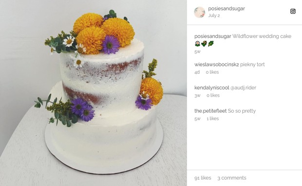 Screenshot Posies and Sugar Cake Meghan Markle