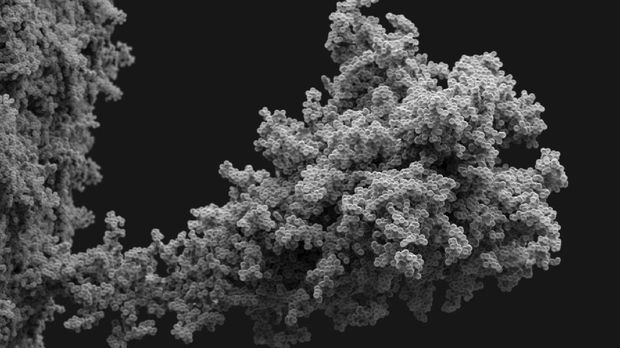 foto 3D virus corona
