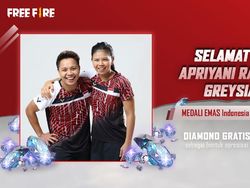 Garena Kasih Diamond Free Fire Seumur Hidup Buat Greysia dan Apriyani
