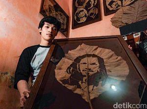 Kreatif! Pria Ini Ubah Sampah Daun Jati Jadi Lebih Komersil