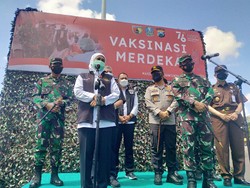 20 Ribu Warga Surabaya Jalani Vaksin Dosis Kedua di Makodam