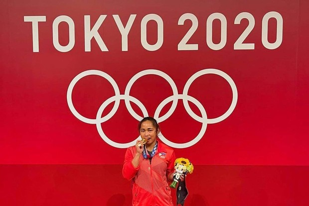 wanita para peraih mendali emas di Olimpiade Tokyo 2020