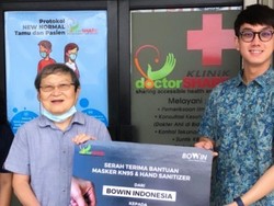 Bowin Indonesia Donasi Masker Medis ke Rumah Sakit Apung