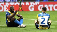 Hakimi yang juga pernah memperkuat Inter pernah bermain bersama Lukaku dan Lautaro Martinez (Getty Images)