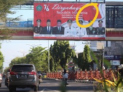 Heboh Salah Cetak Banner HUT Ke-76 RI di Sidoarjo