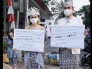 Cerita di Balik Viral Prewedding Sekaligus Protes PPKM ala Lutfi Agizal Cerita di Balik Viral Prewedding Sekaligus Protes PPKM ala Lutfi Agizal