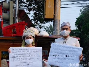 Viral Prewedding YouTuber Lutfi Agizal, Foto Sekaligus Demo PPKM Diperpanjang