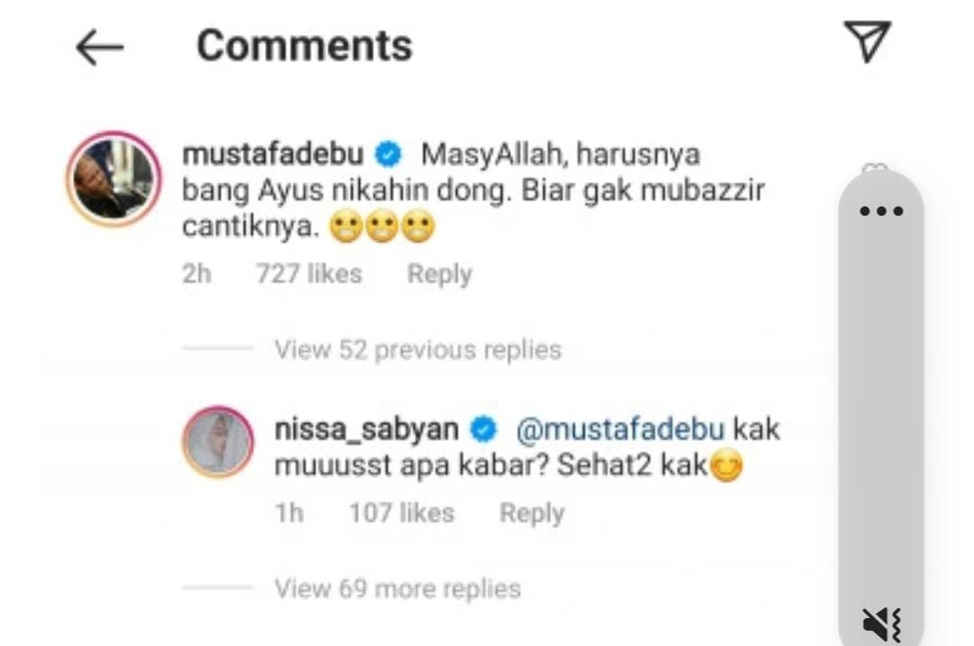 Nissa Sabyan menjawab komentar Mustafa Debu