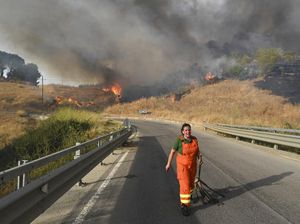 Potret Kebakaran Hutan yang Melanda Italia