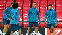 Hakimi pernah main di Real Madrid pada 2017-2018 dan setim dengan Cristiano Ronaldo. Walau sayangnya, Hakimi yang merupakan jebolan akademi Madrid cuma 17 penampilan (Getty Images)