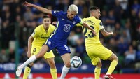Chelsea yang berstatus sebagai juara Liga Champions 2020/2021 itu menghadapi Villarreal sang juara Liga Europa di Piala Super Eropa. Duel Chelsea vs Villarreal digelar di Windsor Park, Kamis (12/8/2021) dini hari WIB. AP Photo/Peter Morrison.