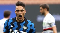 Tottenham adalah salah satu peminat Lautaro Martinez sejak musim lalu. Kehadiran Conte di Tottenham bisa saja membuat Martinez tergoda untuk hijrah. (Foto: Getty Images/Marco Luzzani)