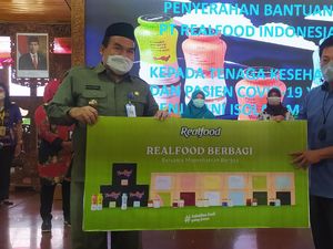Realfood Beri 1.440 Paket Minuman Protein Tinggi ke Pasien Corona & Nakes