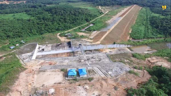 Terkini! Penampakan Bendungan Marangkayu di Kutai