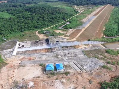 Terkini! Penampakan Bendungan Marangkayu di Kutai