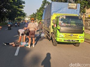 Kecelakaan Sepeda, Virnie Ismail Berdarah-darah