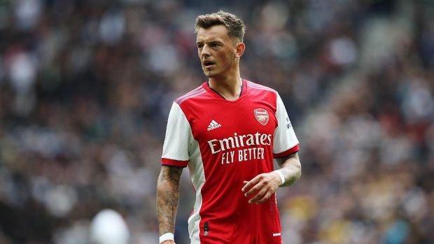 Ben White Soccer Football - Pre Season Friendly - Tottenham Hotspur v Arsenal - Tottenham Hotspur Stadium, London, Britain - August 8, 2021 Arsenal's Ben White in action Action Images via Reuters/Peter Cziborra