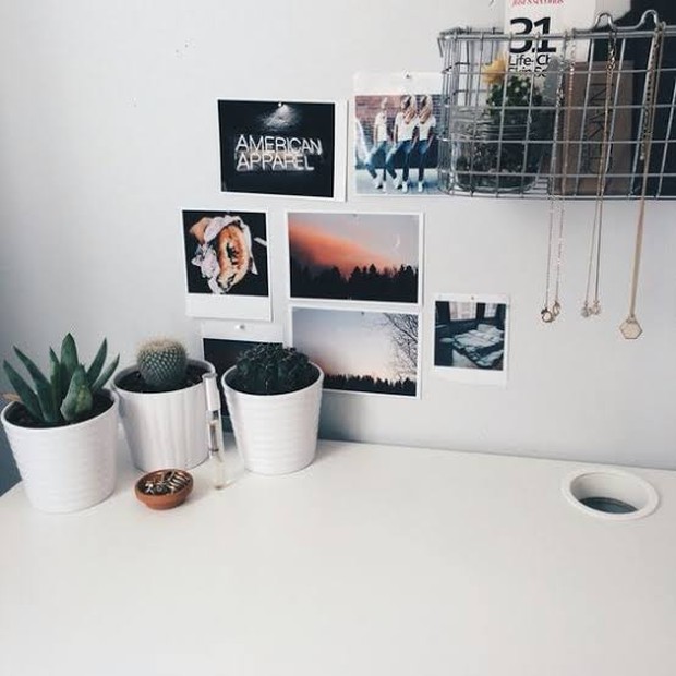 Dekorasi kamar ala-ala Skandinavian dengan tanaman hias/Foto: pinterest.com