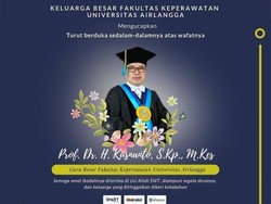Guru Besar Fakultas Keperawatan Unair Meninggal Terpapar COVID-19