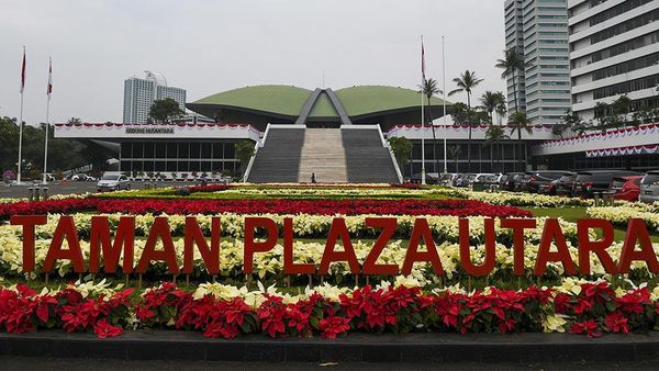 Kompleks Parlemen Bersolek Jelang Sidang Tahunan MPR