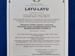 Mangkunegara IX Akan Dimakamkan di Girilayu Karanganyar Hari Minggu