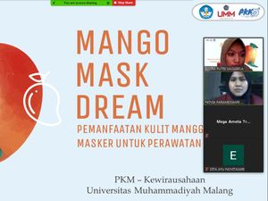 Mahasiswa UMM Manfaatkan Limbah Mangga Jadi Masker Wajah
