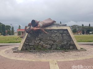 Kali Kedua Patung Ikon Sulbar Dirusak Pria Kali Kedua Patung Ikon Sulbar Dirusak Pria