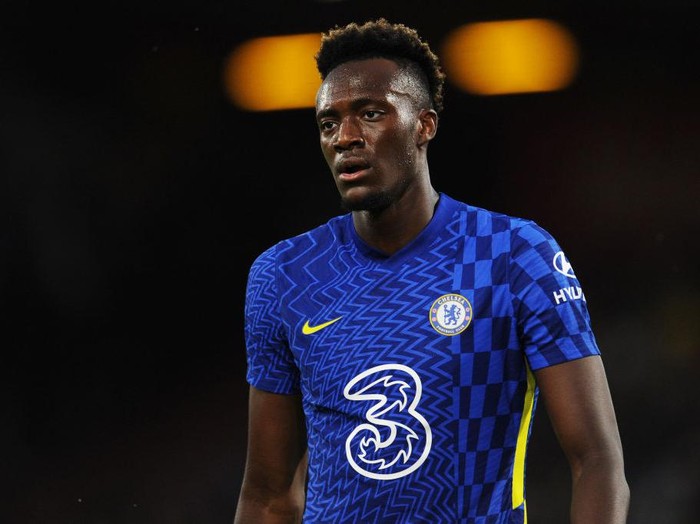 BOURNEMOUTH, ENGLAND - JULY 27: Tammy Abraham of Chelsea looks on during the Pre-Season Friendly match between AFC Bournemouth and Chelsea at Vitality Stadium on July 27, 2021 in Bournemouth, England. (Photo by Alex Burstow/Getty Images)