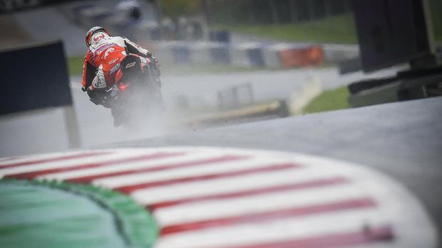 Johann Zarco pada latihan bebas MotoGP Austria 2021.