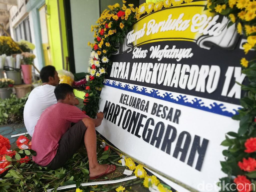 KGPAA Mangkunegara IX Mangkat, Toko Bunga di Solo Kebanjiran Order