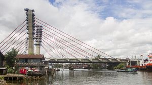 Nyaris Rampung, Begini Potret Terkini Jembatan Sungai Alalak