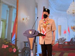 Jokowi: Pramuka Indonesia Harus Jadi Pelopor Disiplin Prokes