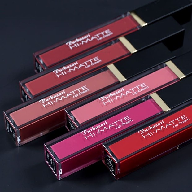Purbasari Hi Matte Lip Cream dengan formulasi yang creamy dan transferproof/Instagram.com/purbasarimakeupid Purbasari Hi Matte Lip Cream dengan formulasi yang creamy dan transferproof/Instagram.com/purbasarimakeupid