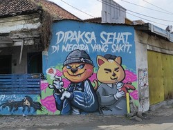 Satpol PP Sebut Mural Dipaksa Sehat di Negara yang Sakit Digambar di Aset KAI