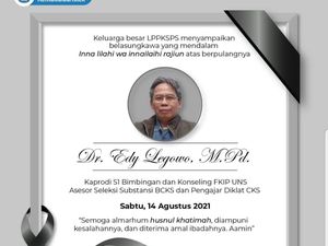 UNS Berduka, Dosen FKIP UNS Wafat Terpapar COVID-19