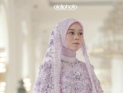 Lesti Kejora Anggun dengan Gaun Lilac di Pengajian, Auranya Dipuji Terpancar