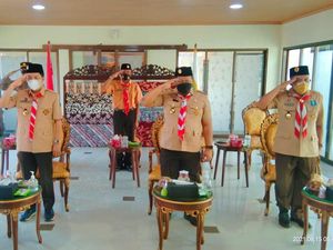 Hari Pramuka, Anak Yatim di Kota Mojokerto Dapat Perlengkapan Sekolah