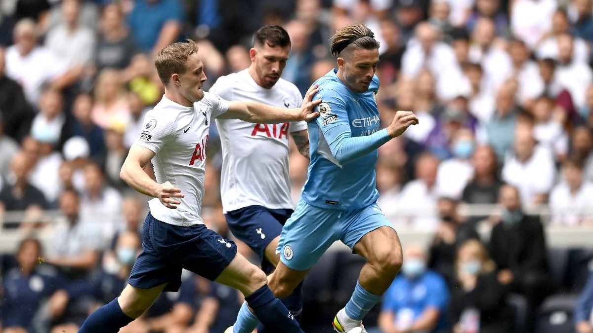 Tottenham Hotspur Vs Manchester City tuntas 0-0 di babak pertama. (Foto: Getty Images/Shaun Botterill)