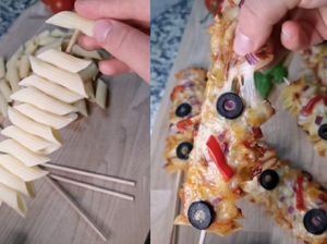 Sate Pasta Jadi Tren di TikTok, Disajikan dengan Keju Mulur Lumer