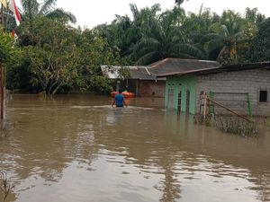 Banjir Rendam Ratusan Rumah di Kabupaten Asahan-Batu Bara Sumut