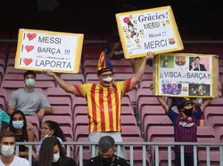 Lionel Messi Masih Menggema di Tribune Camp Nou