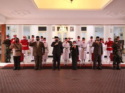 Pengukuhan Paskibraka untuk Upacara 17 Agustus di Pendopo Kabupaten Kediri