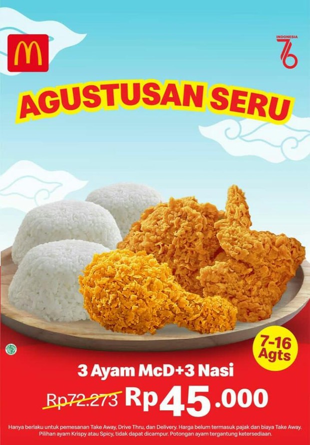Promo Agustusan McDonald's Indonesia