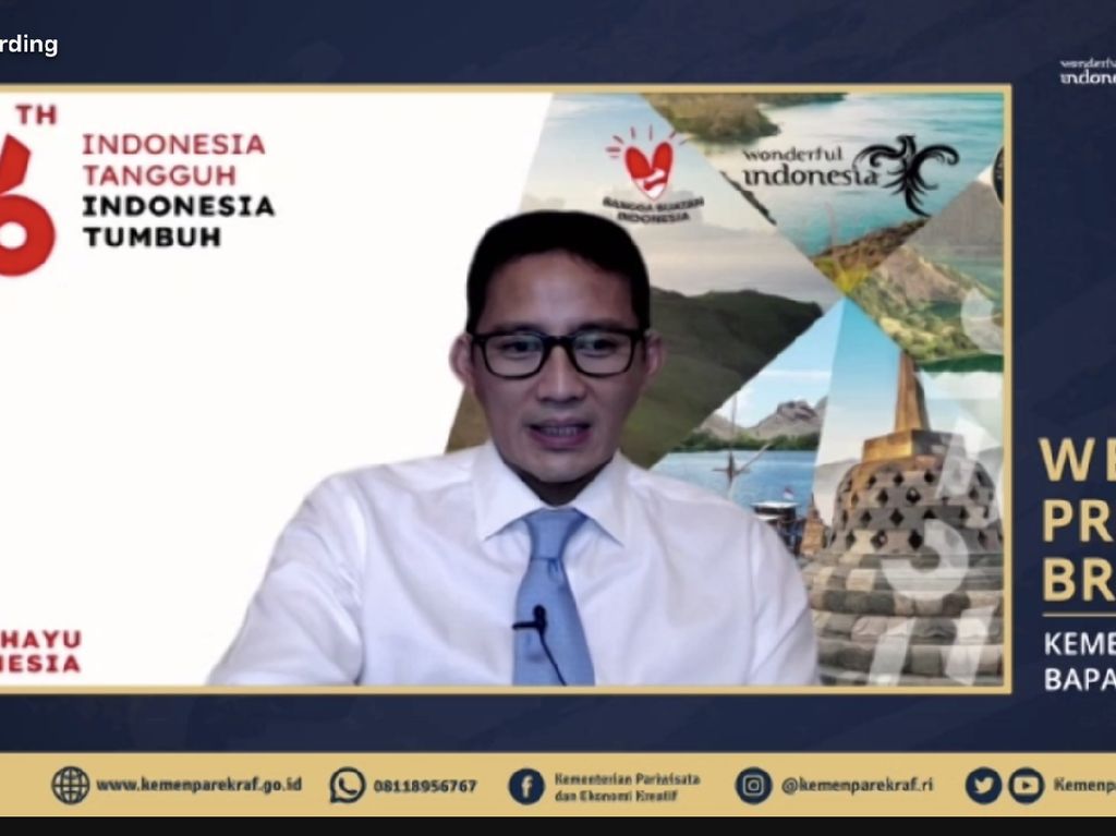 Bantuan Pariwisata dan Ekraf Masuk Tahap Kurasi, Sandiaga: September Cair Bantuan Pariwisata dan Ekraf Masuk Tahap Kurasi, Sandiaga: September Cair