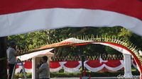 Persiapan Istana Negara Menyambut HUT RI ke-76
