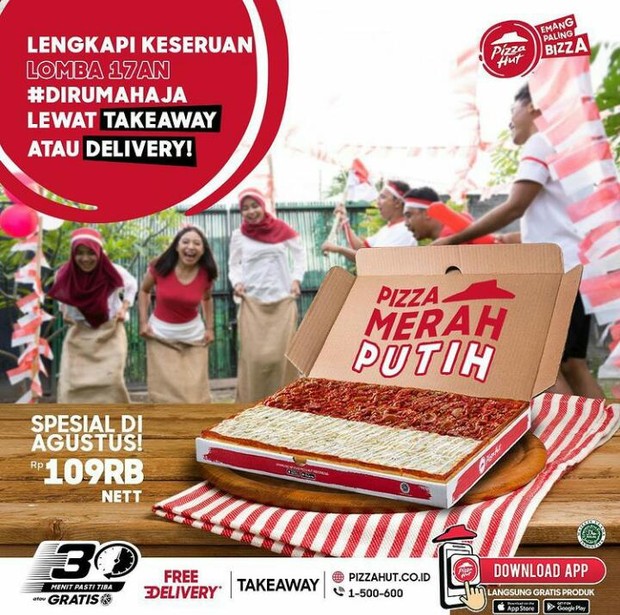 Pizza Hut Merah Putih promo Kemerdekaan