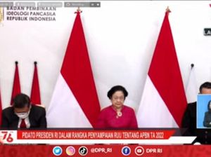 Megawati Hadiri Sidang Tahunan MPR 2021 Secara Virtual