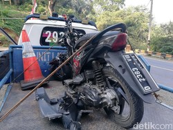 Pemotor Tewas Usai Tabrak Truk di Jalan Raya Sumedang-Bandung